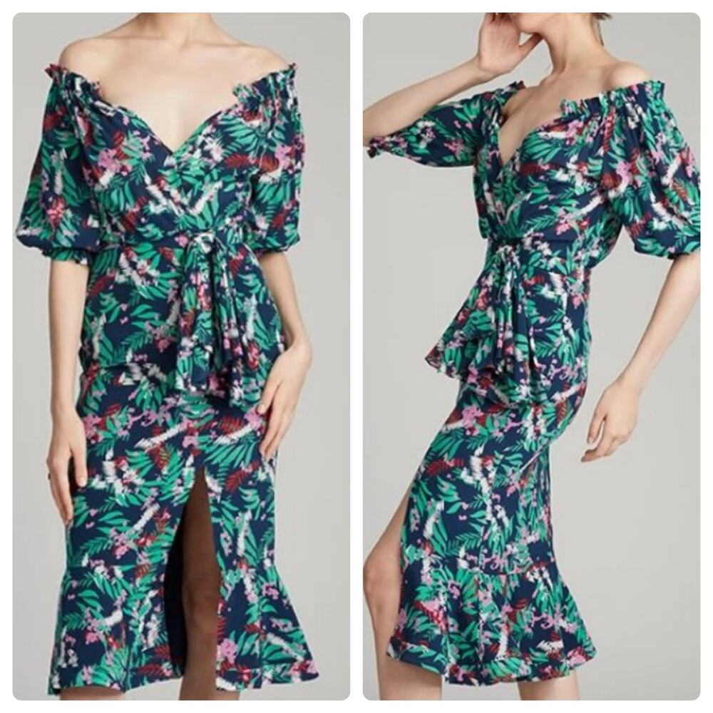 NWT SALONI Olivia Dress Midnight Fern